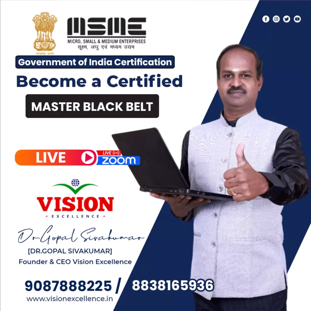 Master black belt Vision Excellence